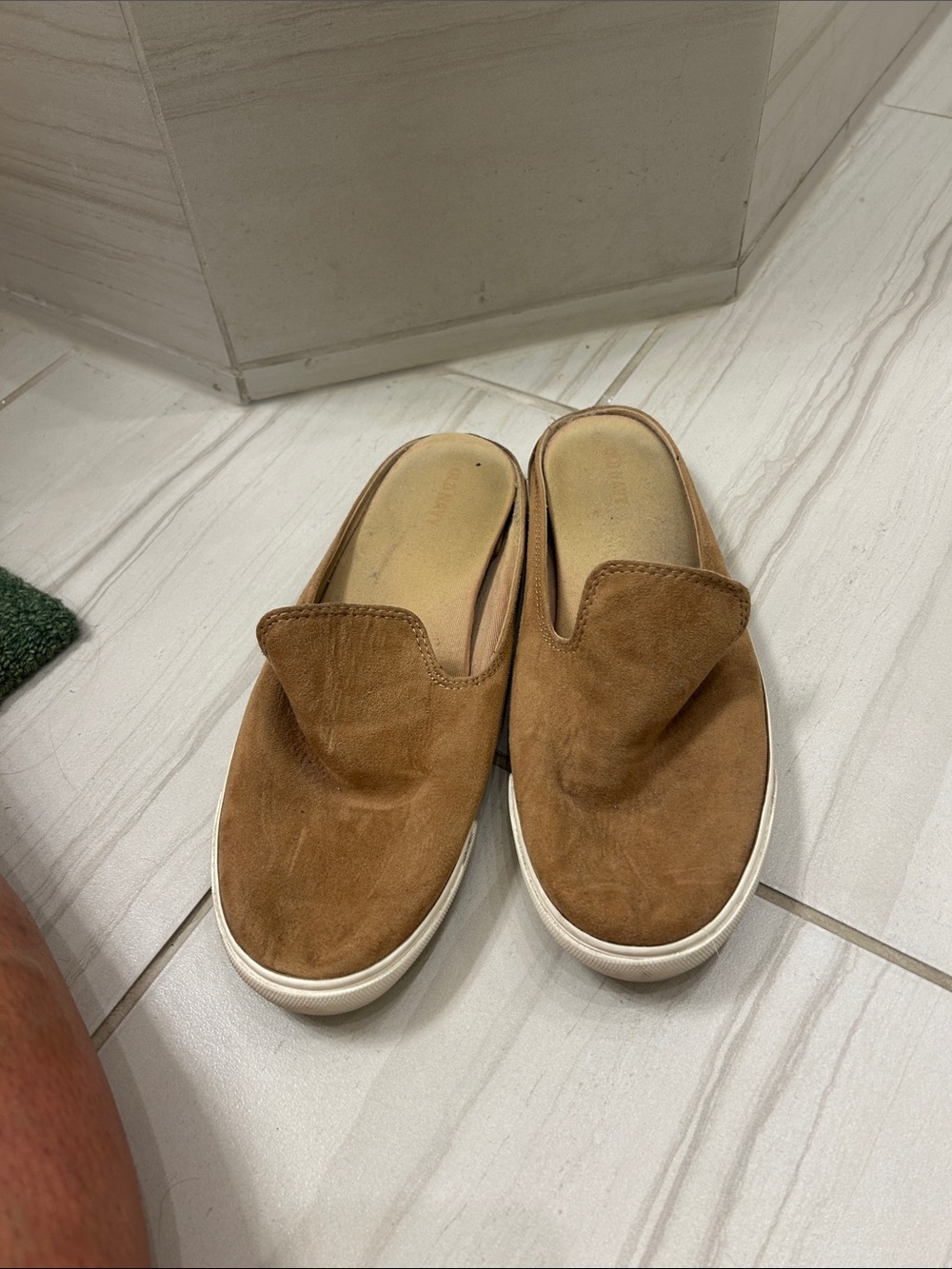 Old Navy Brown Suede Slip-On Women's Mule Sneakers